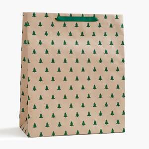 Green Glitter Tree XL Bag
