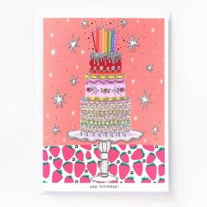 Specialty Glitter Yay Birthday Card