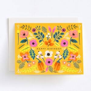 Bright Florals Birthday Card