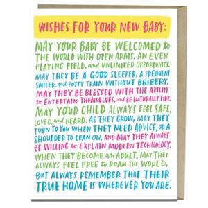 Wishes For Your New Baby Card