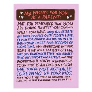 Wishes For You As A Parent Greeting Card