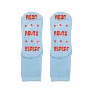 Rest Relax Repeat Grip Socks