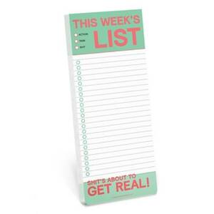 This Week's List Make-a-List Pad