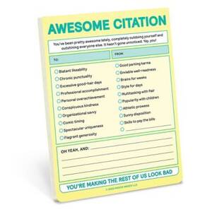 Awesome Citation Pad Knock Knock Nifty Notes