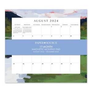 2024-2025 Paper Source Landscapes Monthly Mangetic Calendar