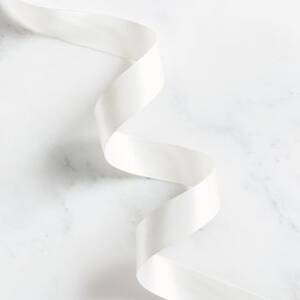 1.5" Wide Soft White Satin Ribbon