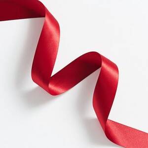 1.5" Wide Red Satin Ribbon