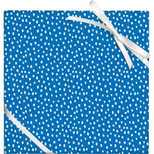 Navy Flurry Wrapping Paper