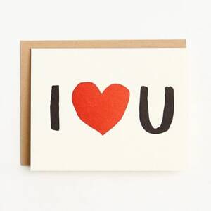 I Heart You Love Card