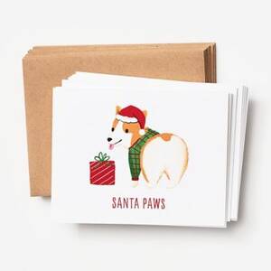 Santa Paws Holiday Card Set