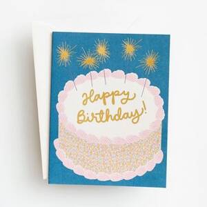 Cake Sparklers Birthday Card