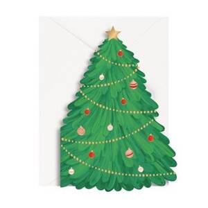 Die Cut Tree Holiday Card Set