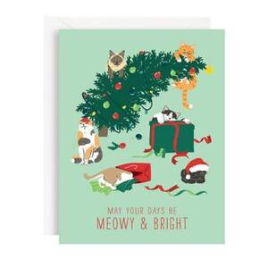 Meowy & Bright Christmas Card