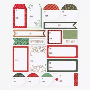 Traditional Christmas Gift Labels