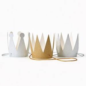 Mini Gold Party Crowns