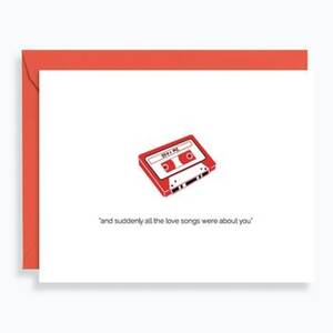 Cassette Tape Love Card
