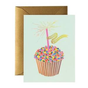 Cupcake Sprinkles Birthday Card