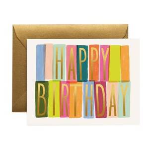 Happy Birthday Foil Stationery Set