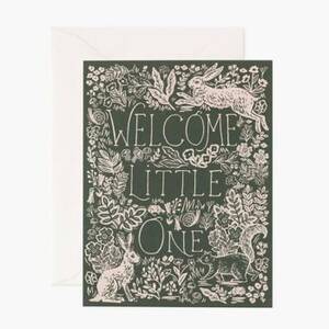 Fable Toile Baby Card