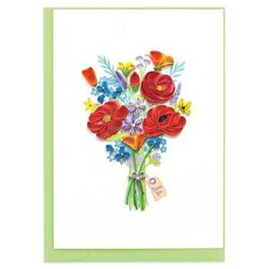 Quilling Bouquet Thank You Card