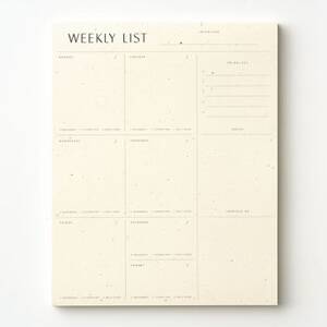Minimal Weekly Notepad