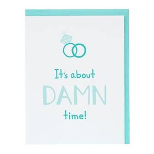 About Time Engagement Card