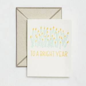 To a Bright Year Birthday Card