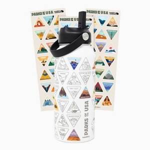 Parks of the US Bucket List Water Bottle