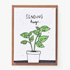 Sending Hugs Plantable Card
