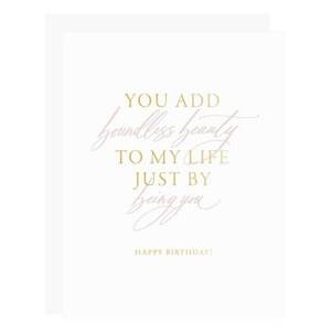 Boundless Beauty Birthday Card