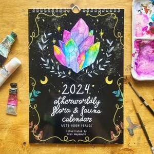 2024 Otherworldly Flora & Fauna Wall Calendar