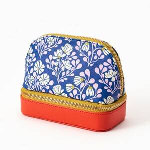 Bold Floral Travel Jewelry Case