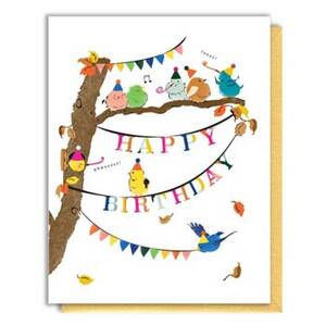 Party Birds Birthday Card