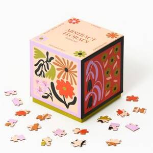 Bold Floral Cube Puzzle Set