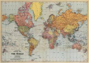 World Map Wrap & Poster