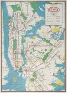 NYC Subway Map Flat Wrap