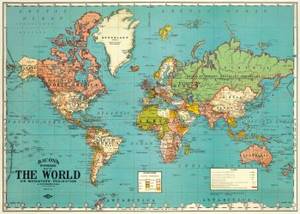 World Map Wrap &...