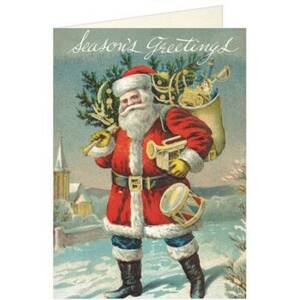 Seasons Greeting Santa Card