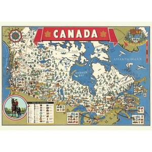 Canada Map Flat Wrap