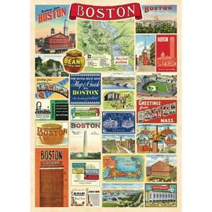 Boston Collage Flat Wrap