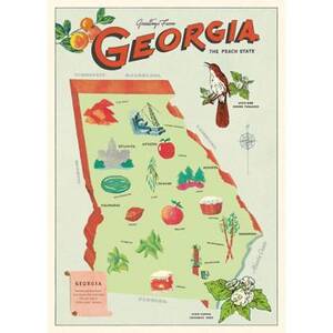 Georgia Map Flat Wrap