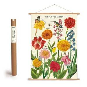 Cavallini & Co. Flower Garden Vintage School Chart