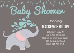 Elephant Baby Shower...