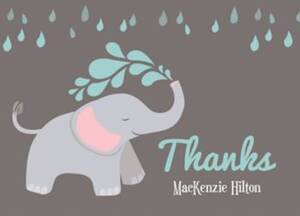 Elephant Baby Thank You Notes