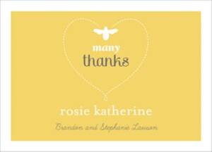 Honey Bee Baby Thank You Notes