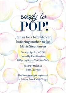 Bubbles Baby Shower...