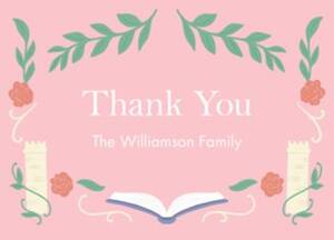 Fairytale Books Thank You Notes