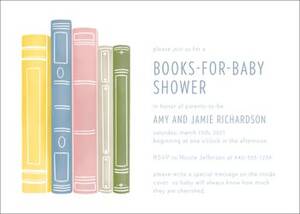 Books Baby Shower Invitation