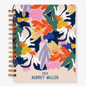 12-Month Abstract Floral Custom Planner