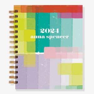 12-Month Painted Color Bars Custom Planner